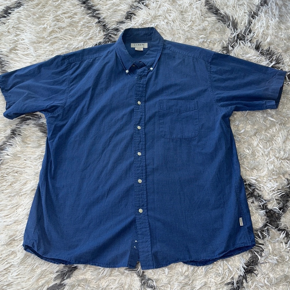 Men’s J. crew short sleeve dress shirt size large